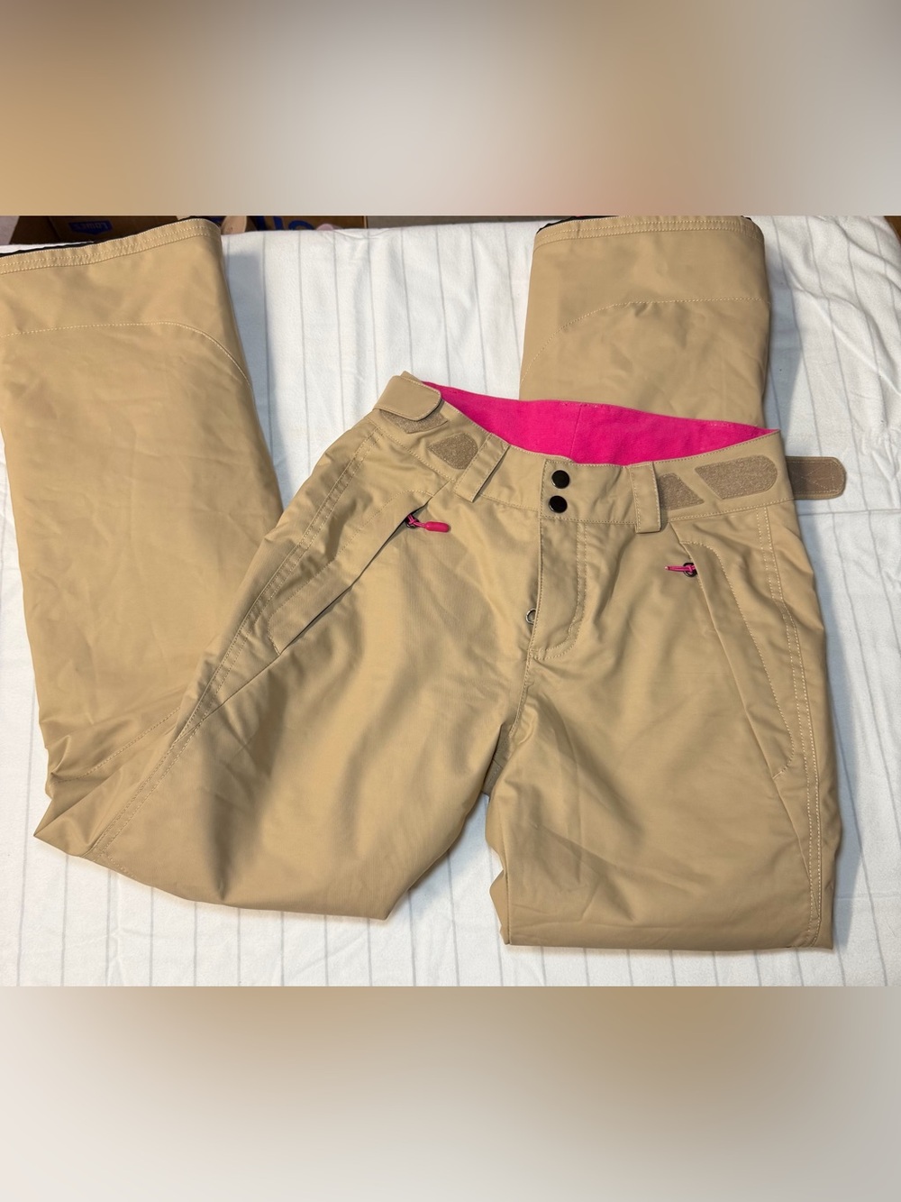 Women’s O’Neil Khaki and Pink XS Snowboarding Pants